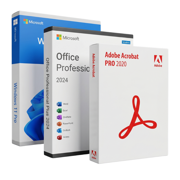 Windows 11 Pro + Office 2024 + Adobe Acrobat 2020